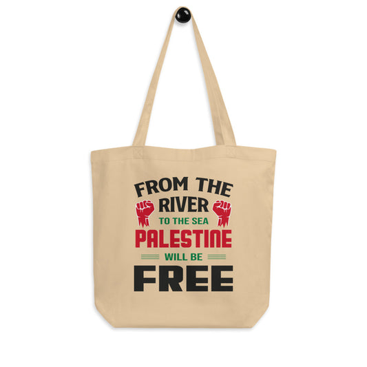 Palestine will be free Eco Arabic Tote Bag