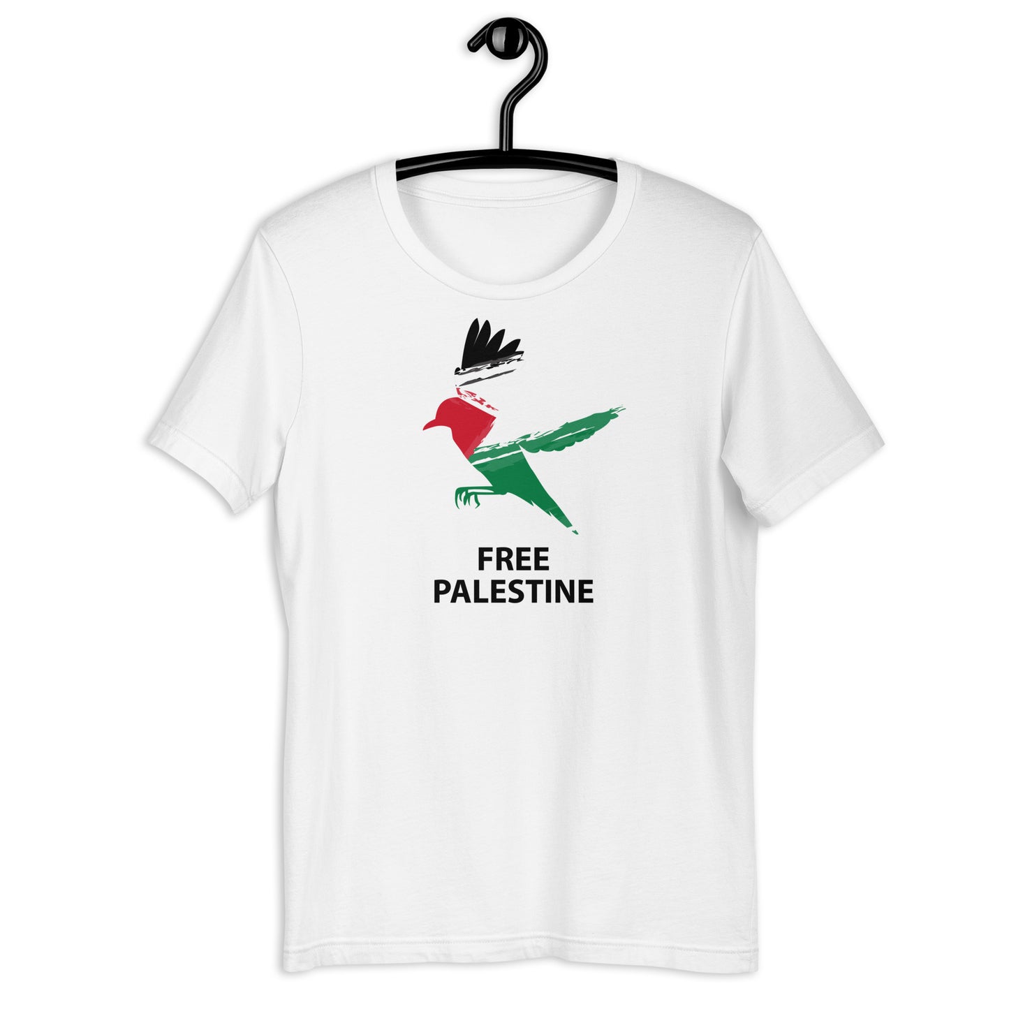 Bird Free Palestine Unisex Arabic t-shirt