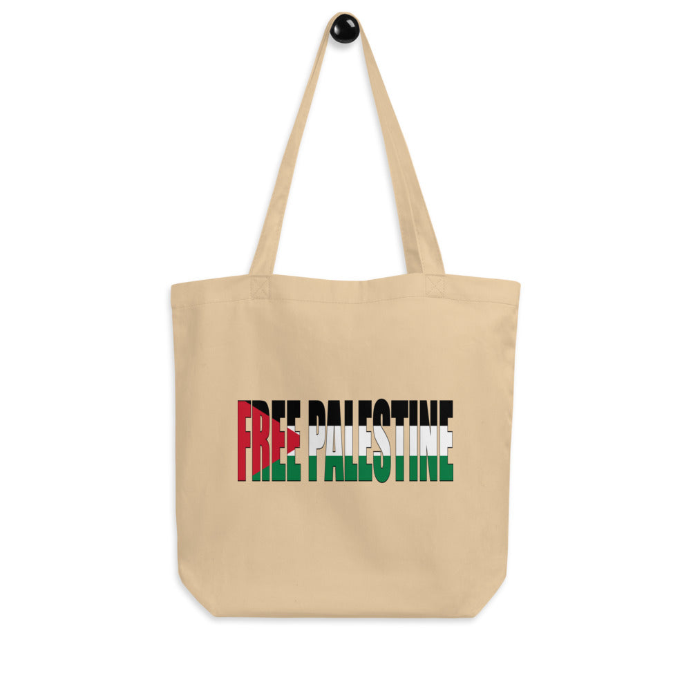 Free Palestine Eco Arabic Tote Bag