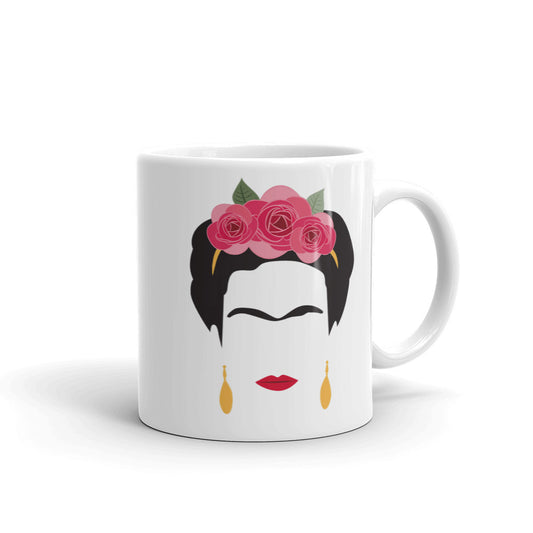 Frida Kahlo White Glossy Mug