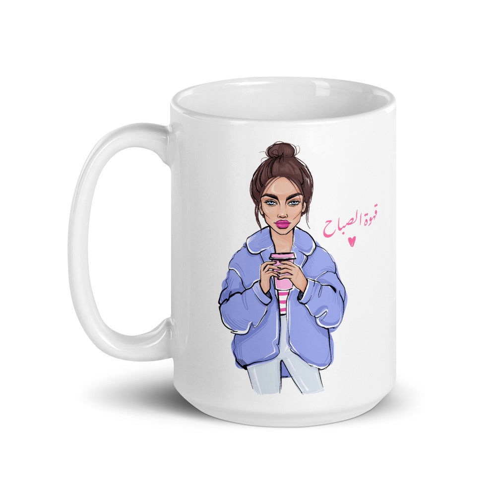 Morning Coffee White Glossy Mug