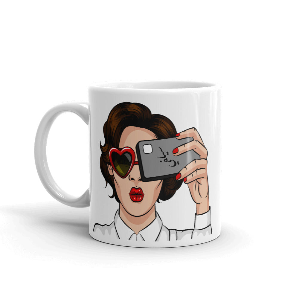 Selfie White Glossy Mug