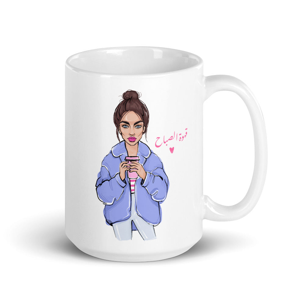 Morning Coffee White Glossy Mug