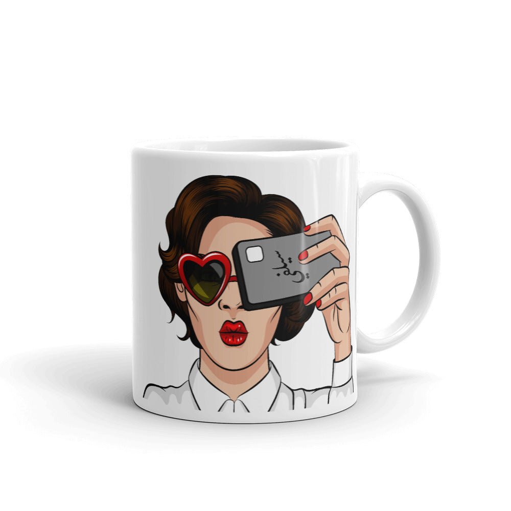 Selfie White Glossy Mug