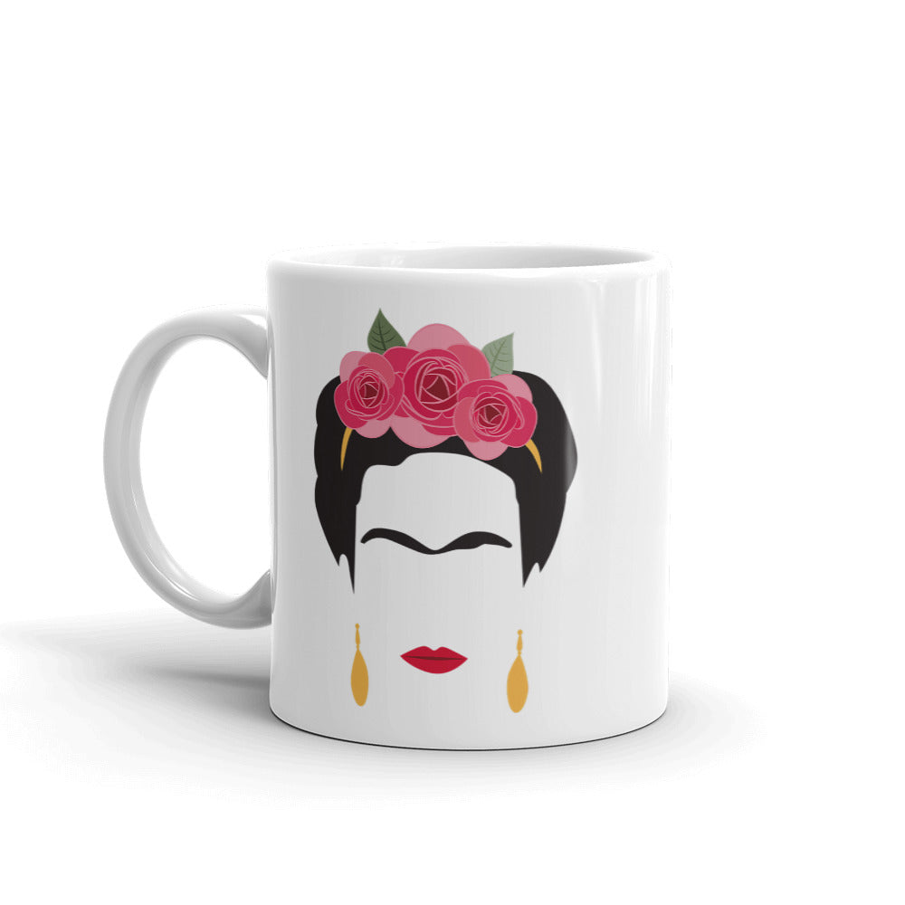 Frida Kahlo White Glossy Mug