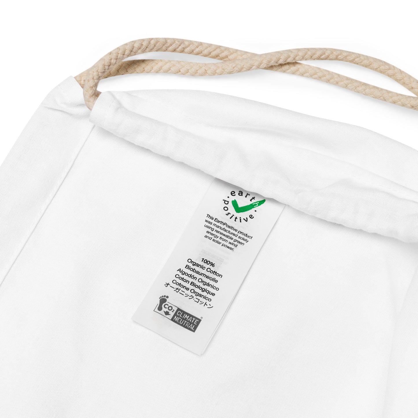 Freedom Organic cotton drawstring bag