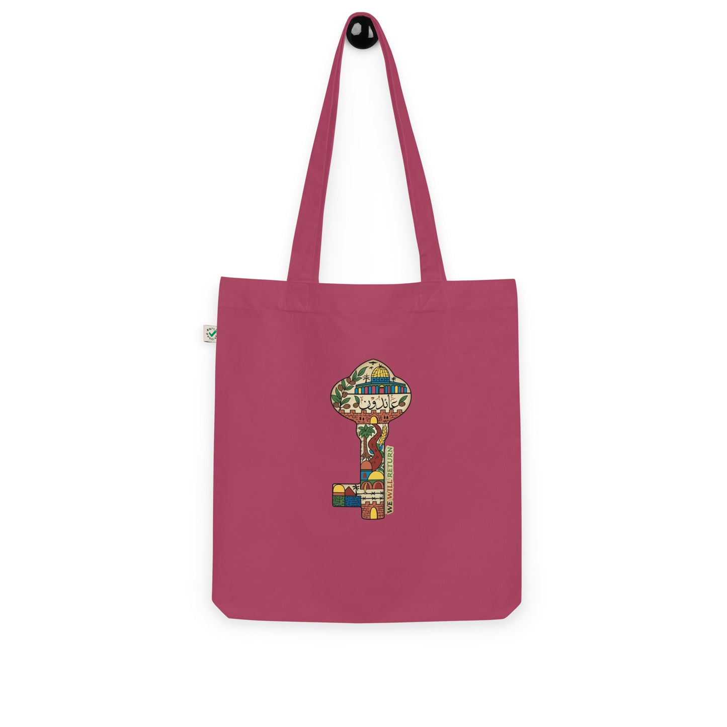 We will return organic fashion tote bag