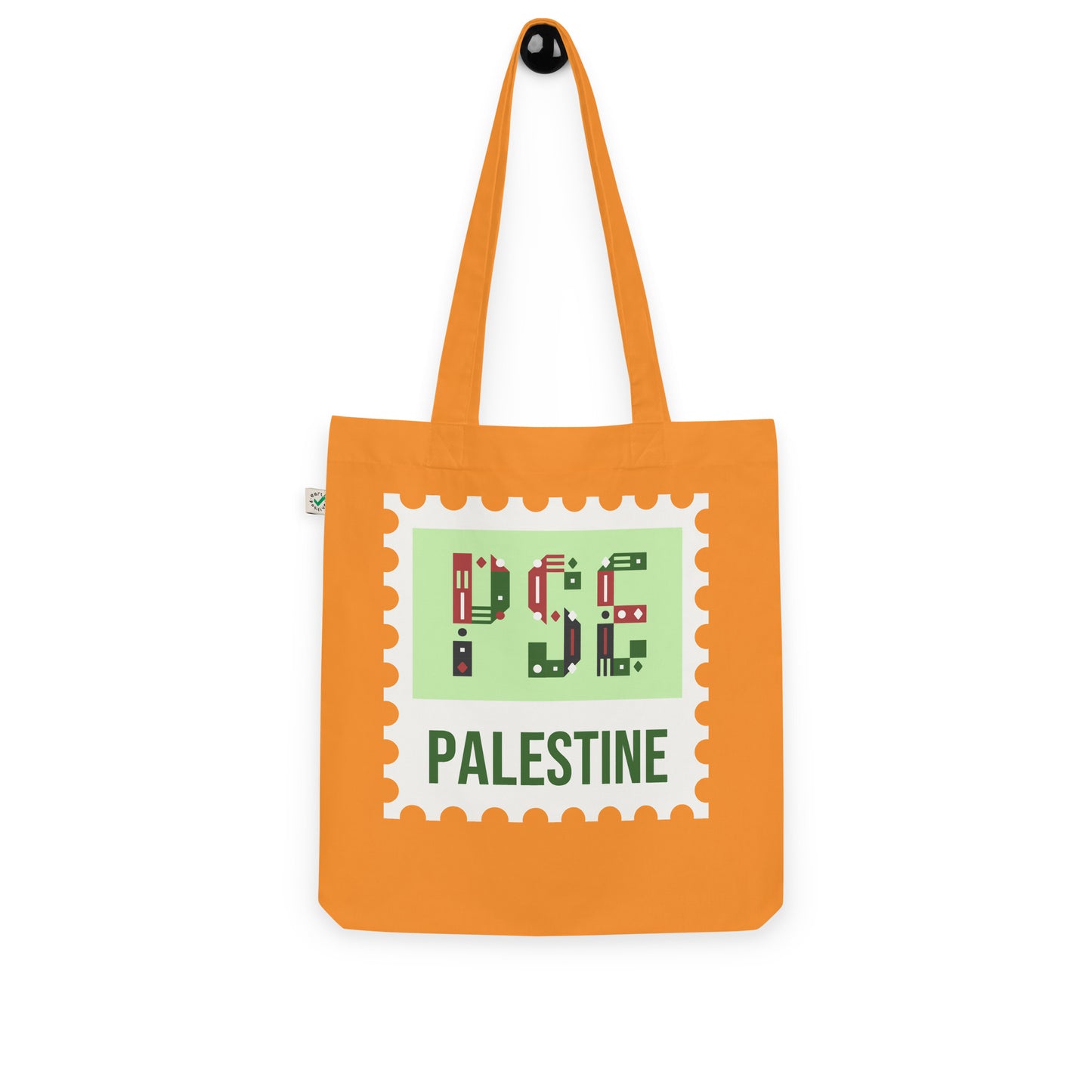 Palestine stamp organic arabic tote bag