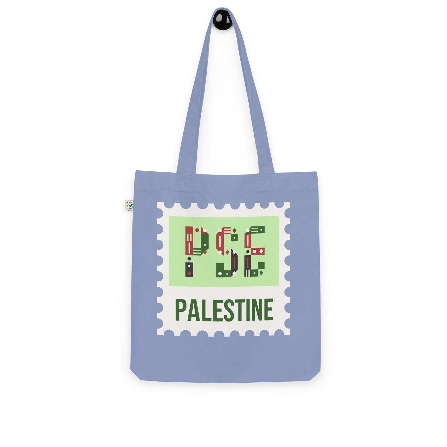 Palestine stamp organic arabic tote bag