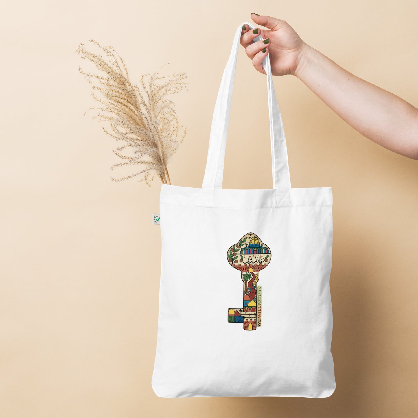 We will return organic fashion tote bag