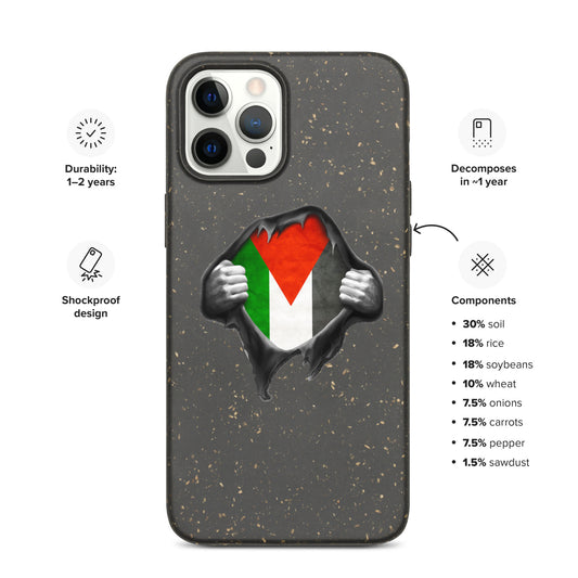 Palestinian Heart Speckled iPhone case