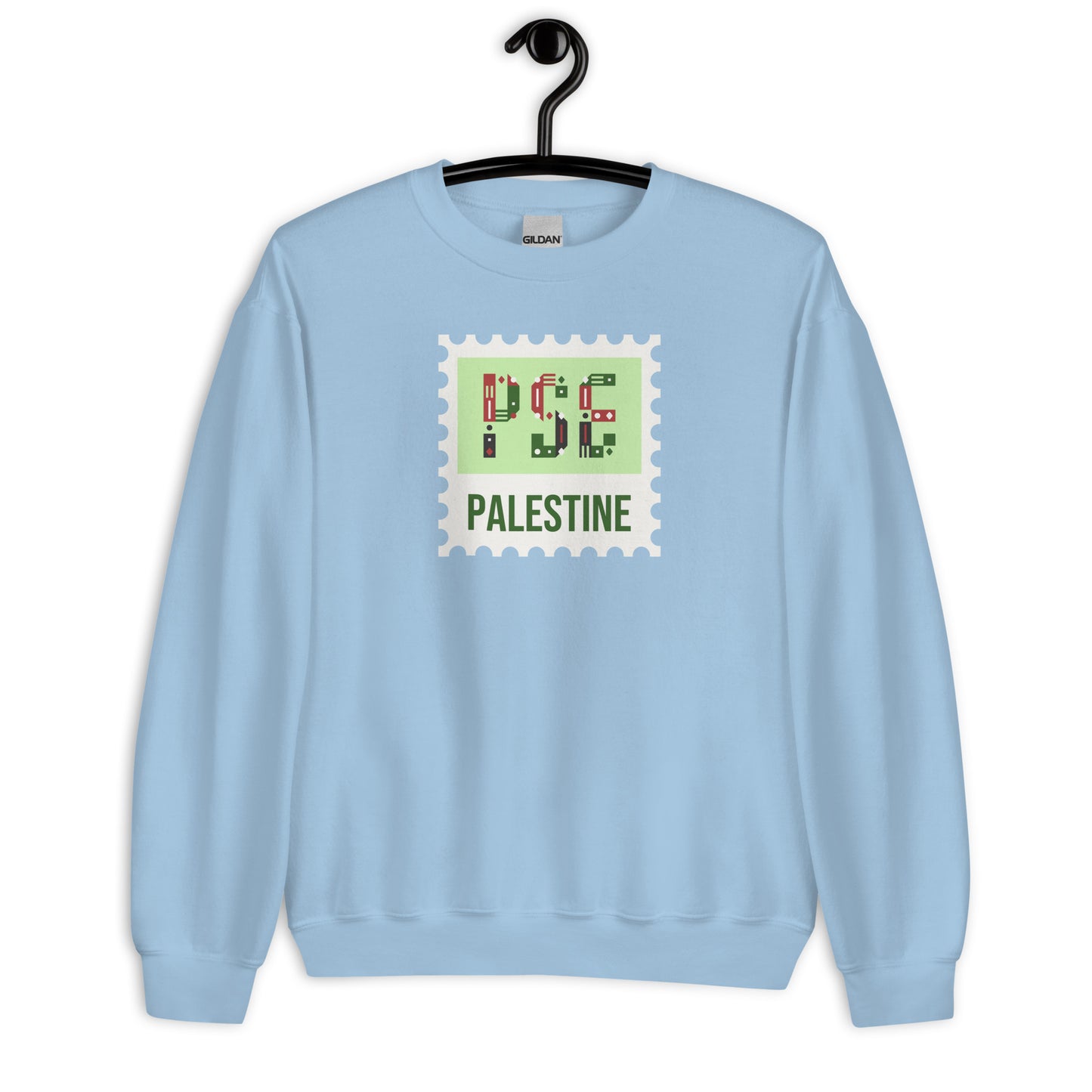 Palestine Stamp Unisex Arabic Sweatshirt