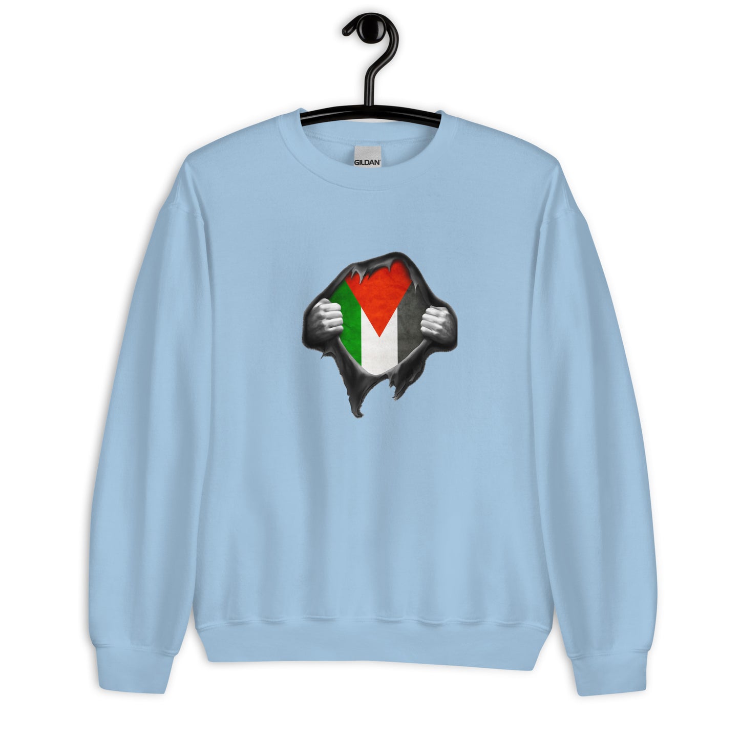 Heart Palestine Unisex Arabic Sweatshirt