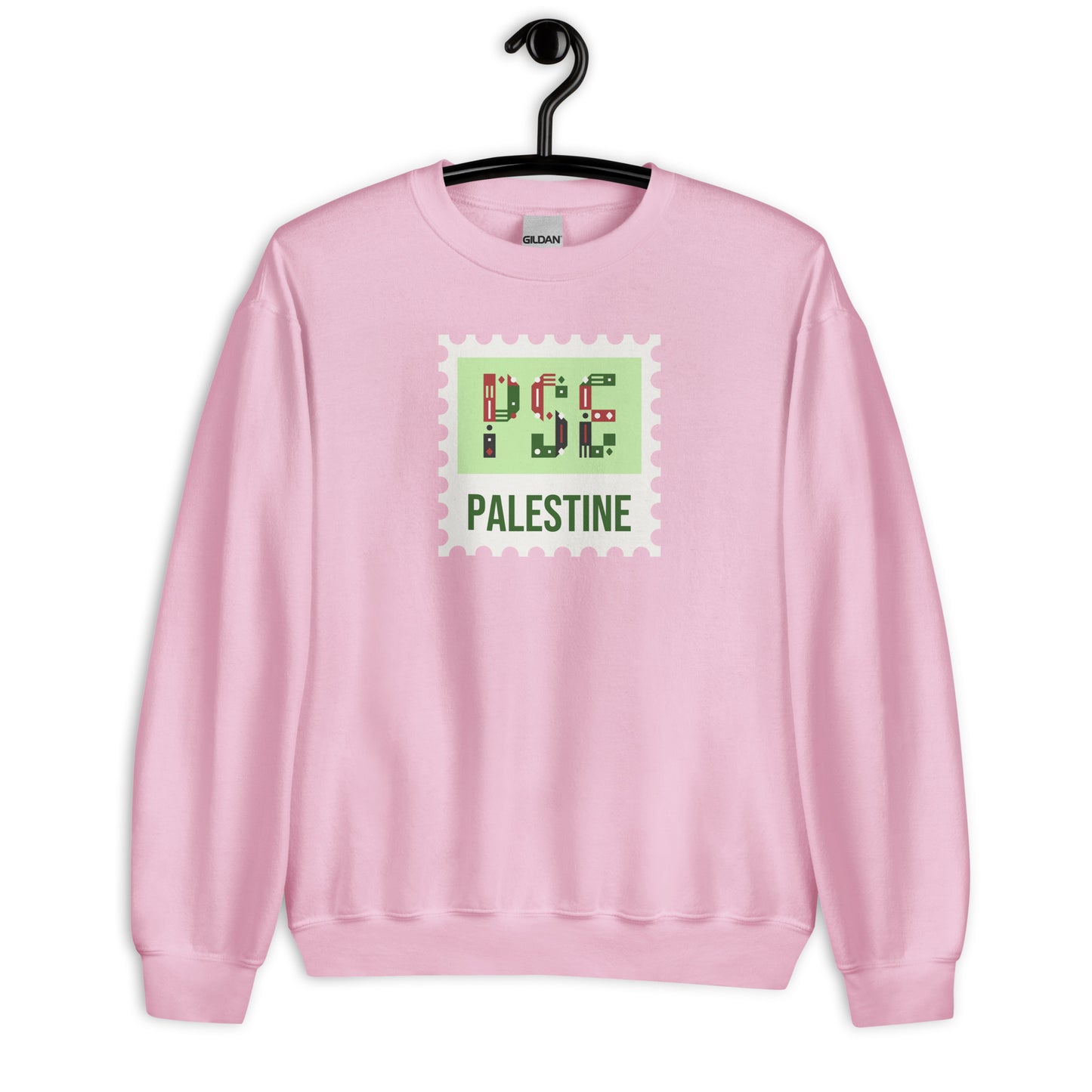 Palestine Stamp Unisex Arabic Sweatshirt