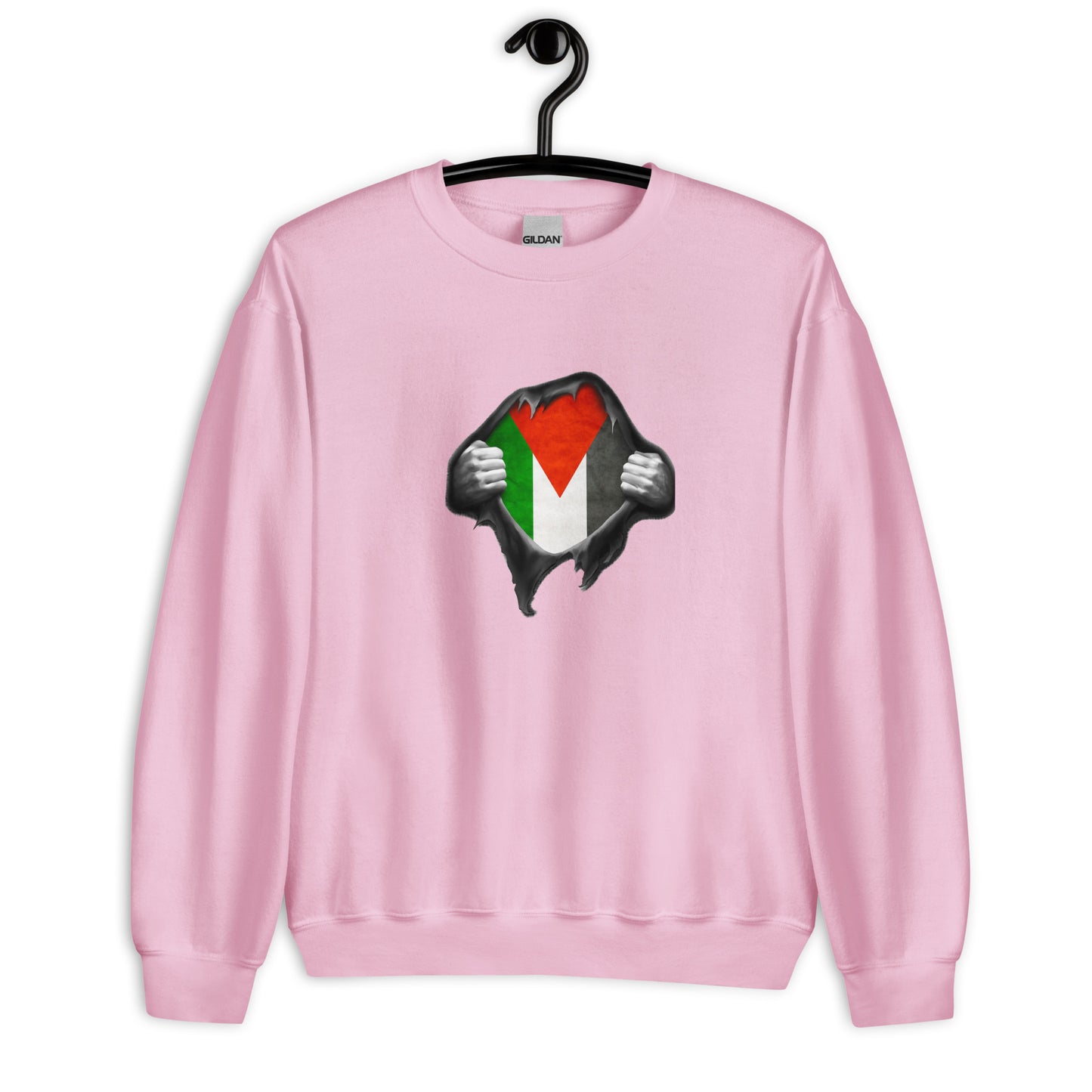 Heart Palestine Unisex Arabic Sweatshirt