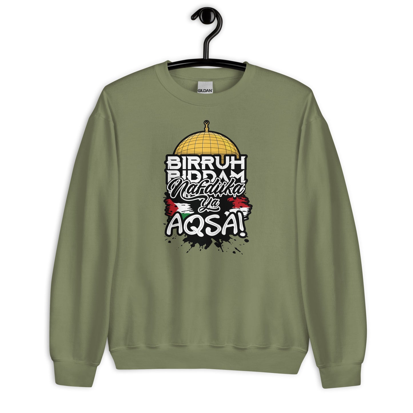 Free Aqsa Unisex Arabic Sweatshirt