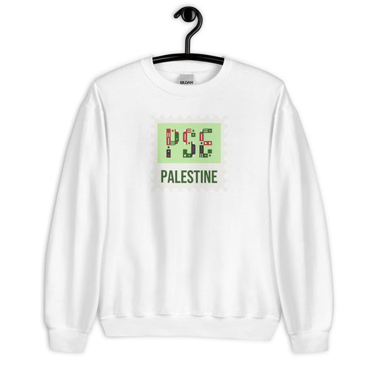 Palestine Stamp Unisex Arabic Sweatshirt