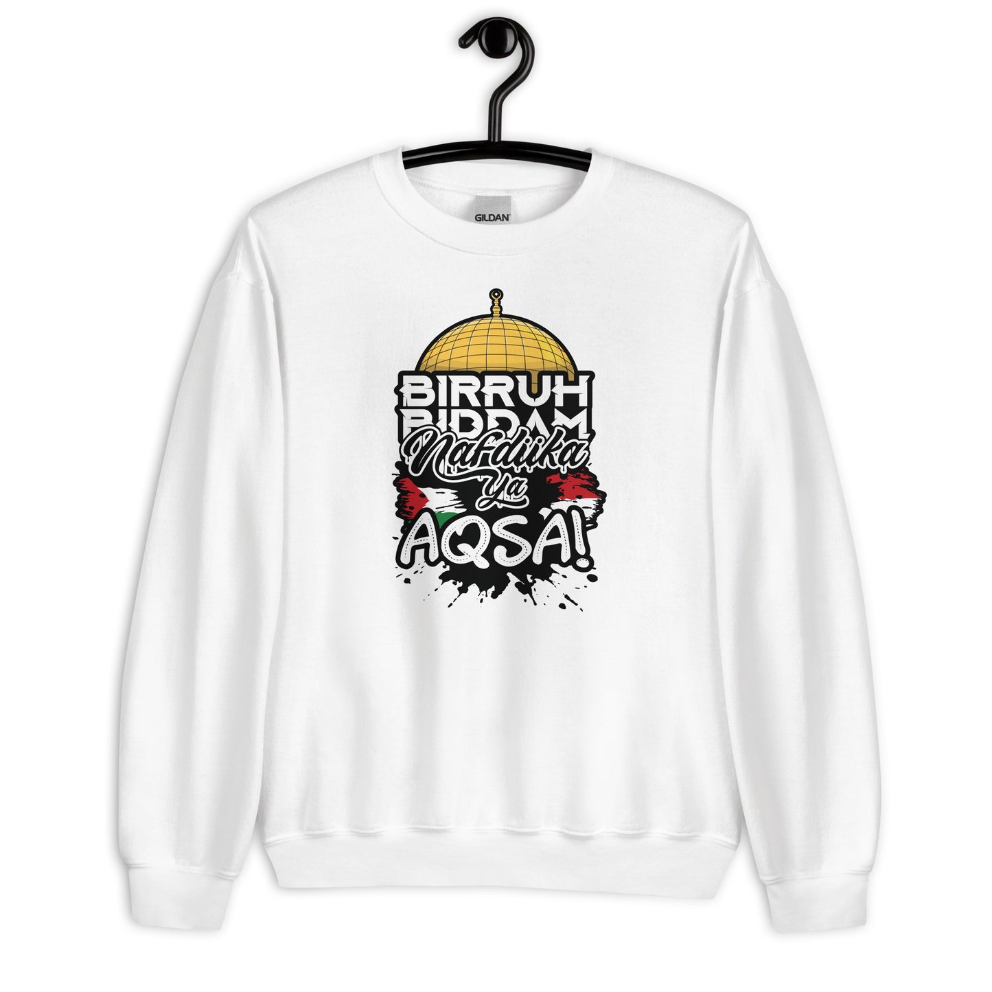 Free Aqsa Unisex Arabic Sweatshirt