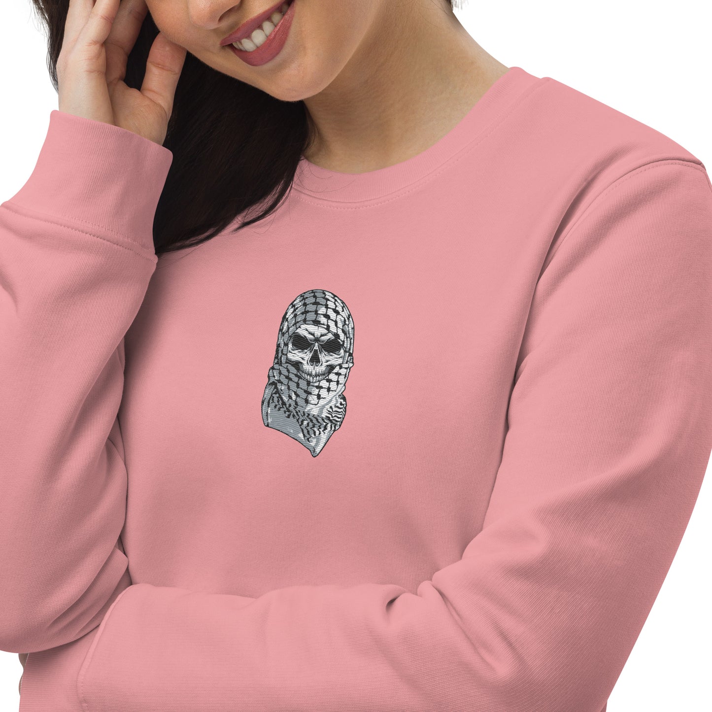 Embroidered Palestinian Kuffieh Unisex eco sweatshirt