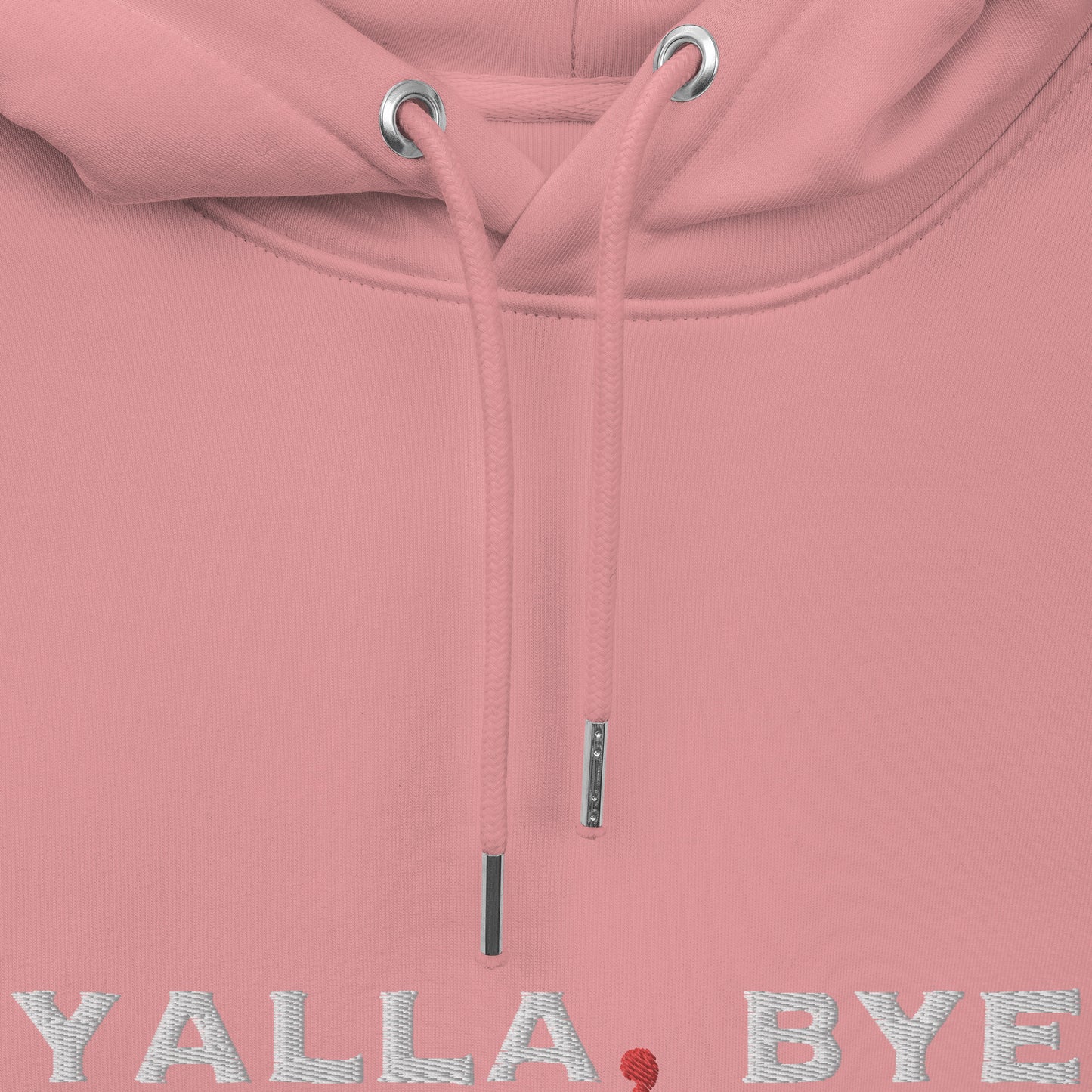 Embroidered Yalla Bye Unisex essential eco hoodie