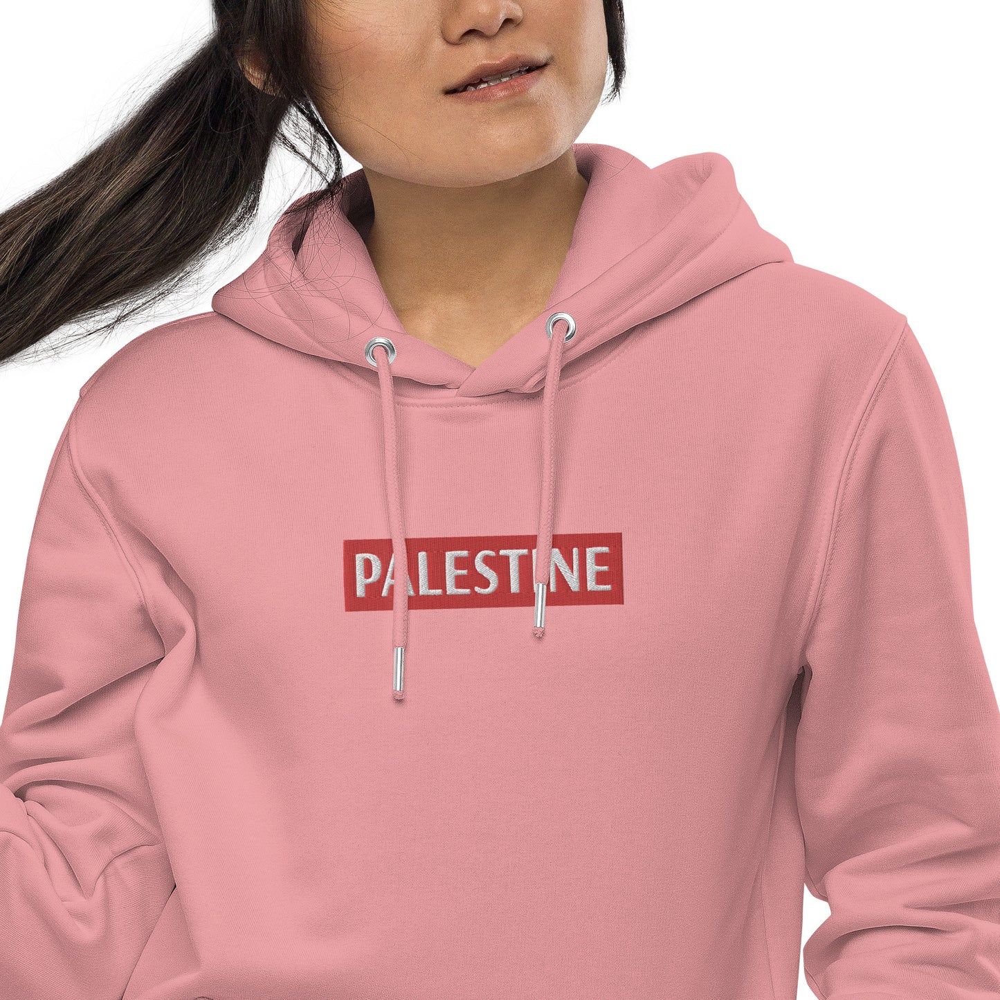 Embroidered Palestine Unisex essential eco hoodie