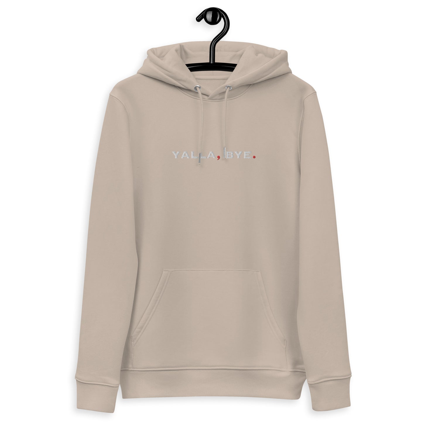 Embroidered Yalla Bye Unisex essential eco hoodie