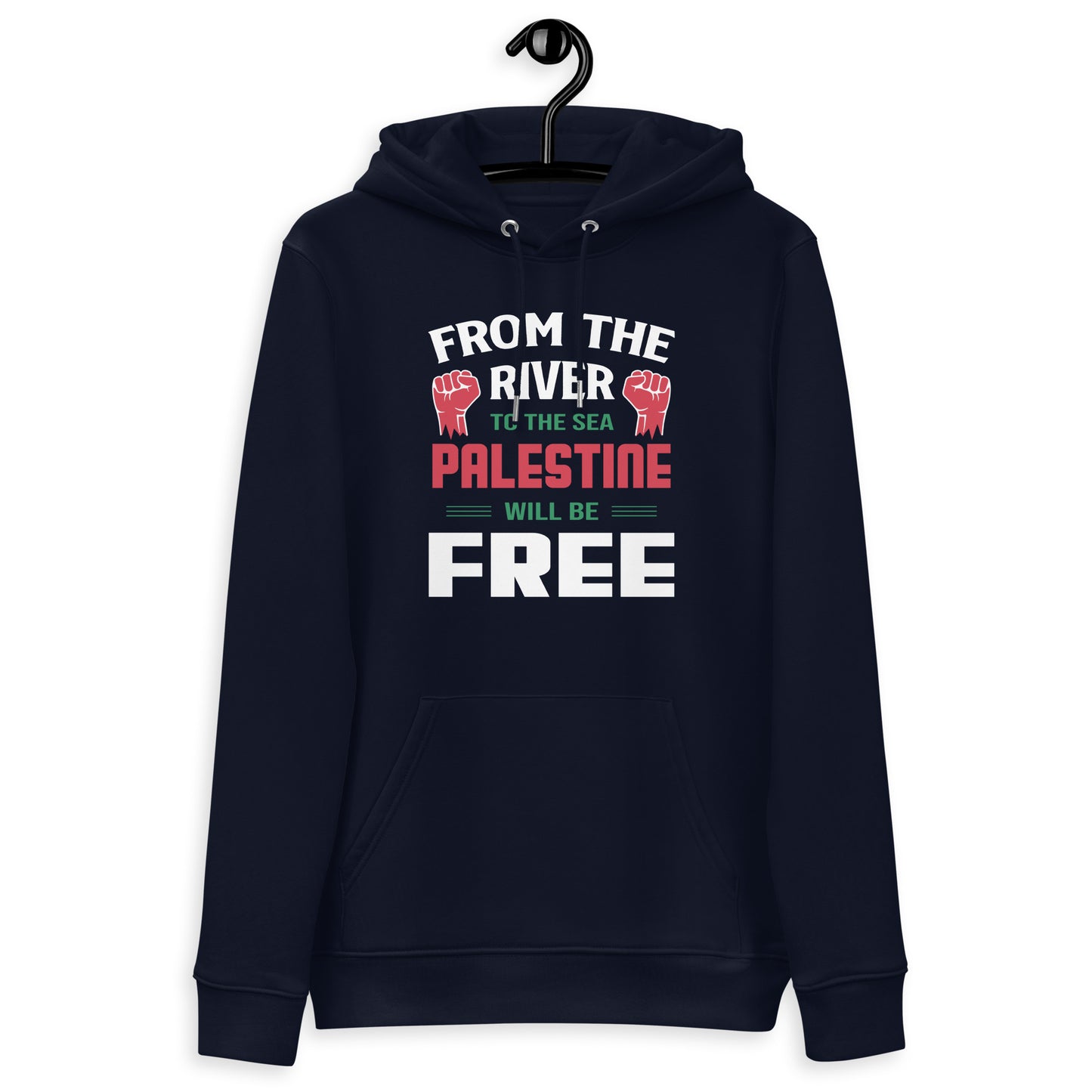 From the river to the sea unisex essential eco hoodie