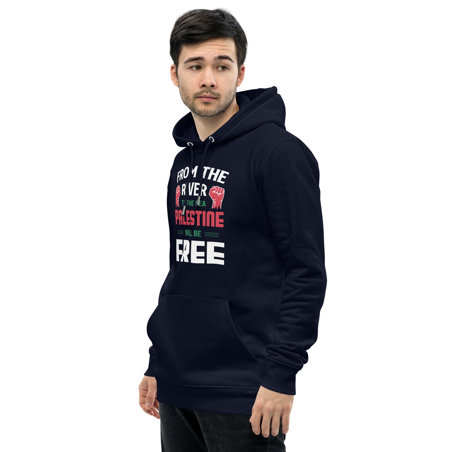 From the river to the sea unisex essential eco hoodie