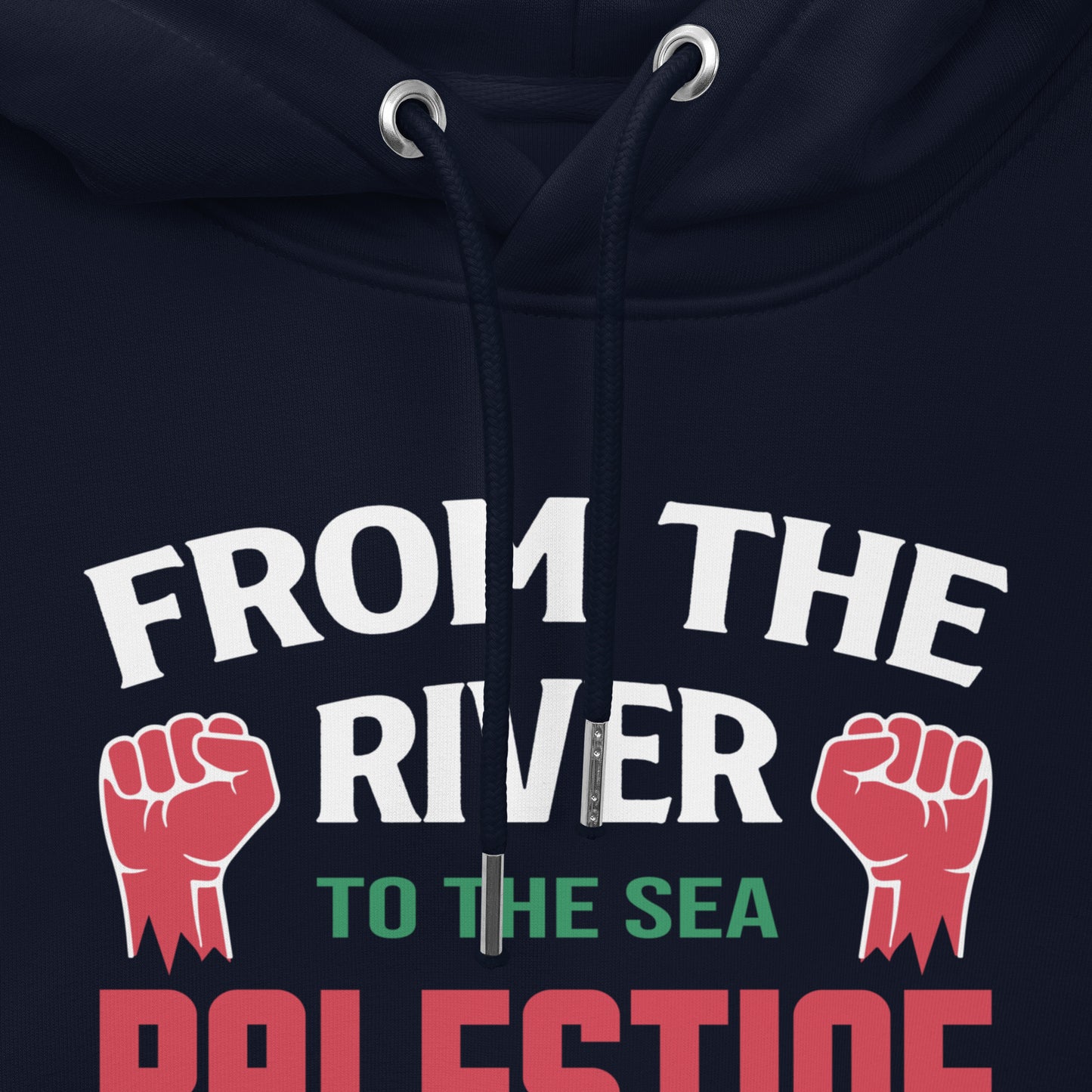 From the river to the sea unisex essential eco hoodie