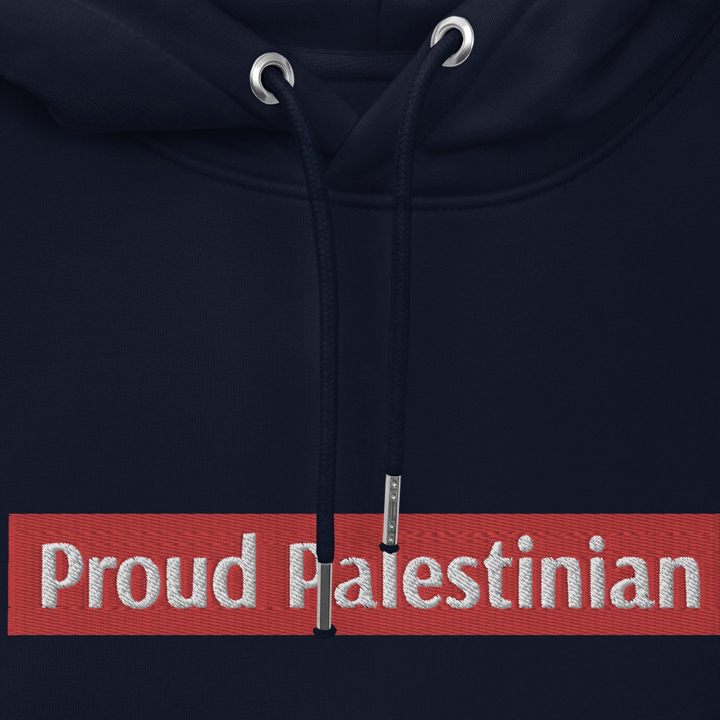 Embroidered Proud Palestinian unisex essential eco hoodie