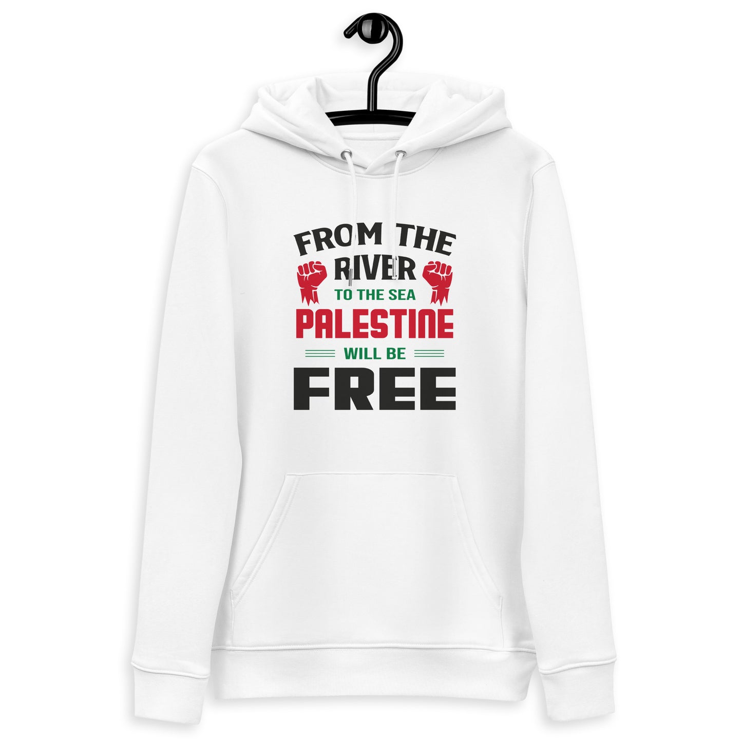 From the river to the sea Unisex essential eco hoodie