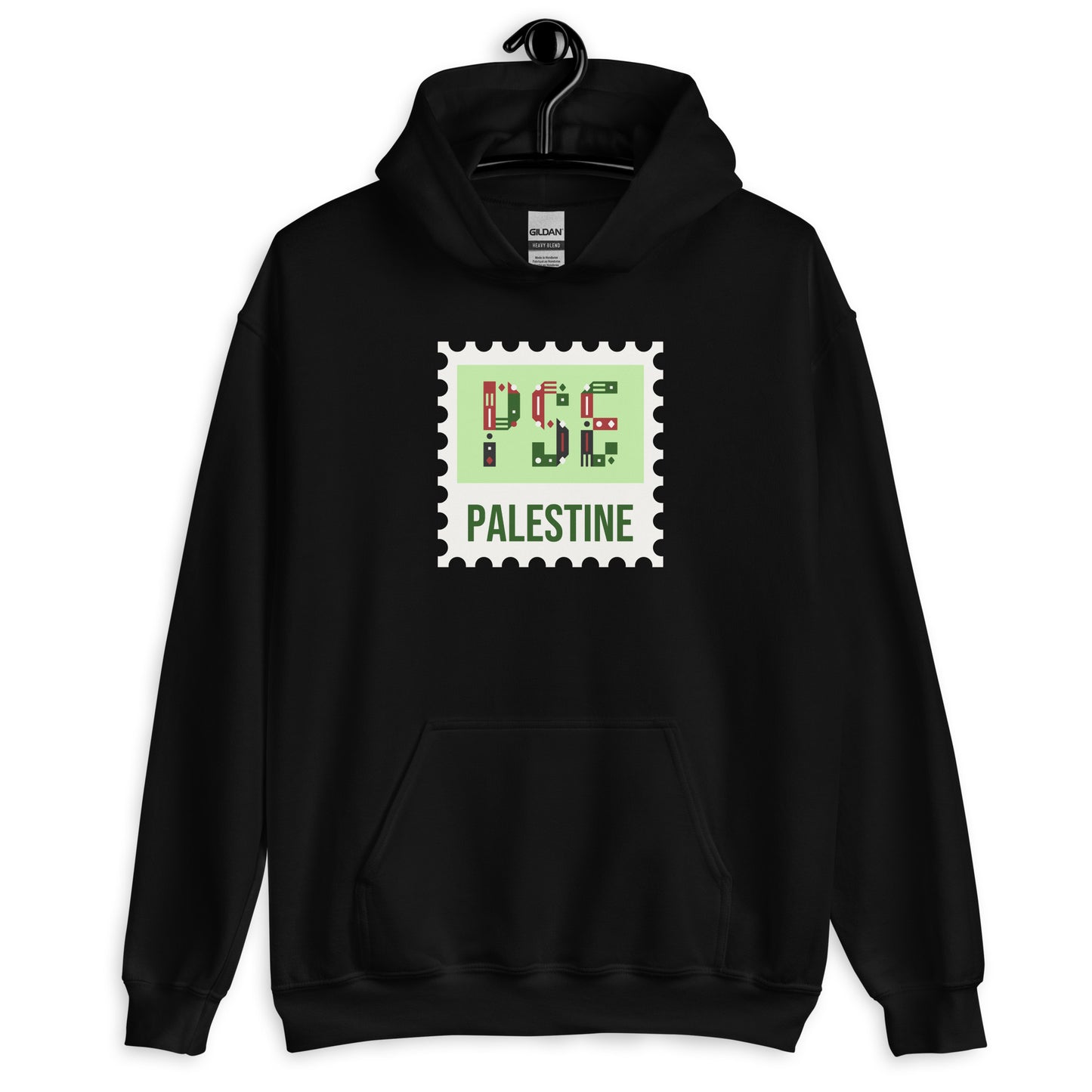 Palestine Stamp Unisex Arabic Hoodie