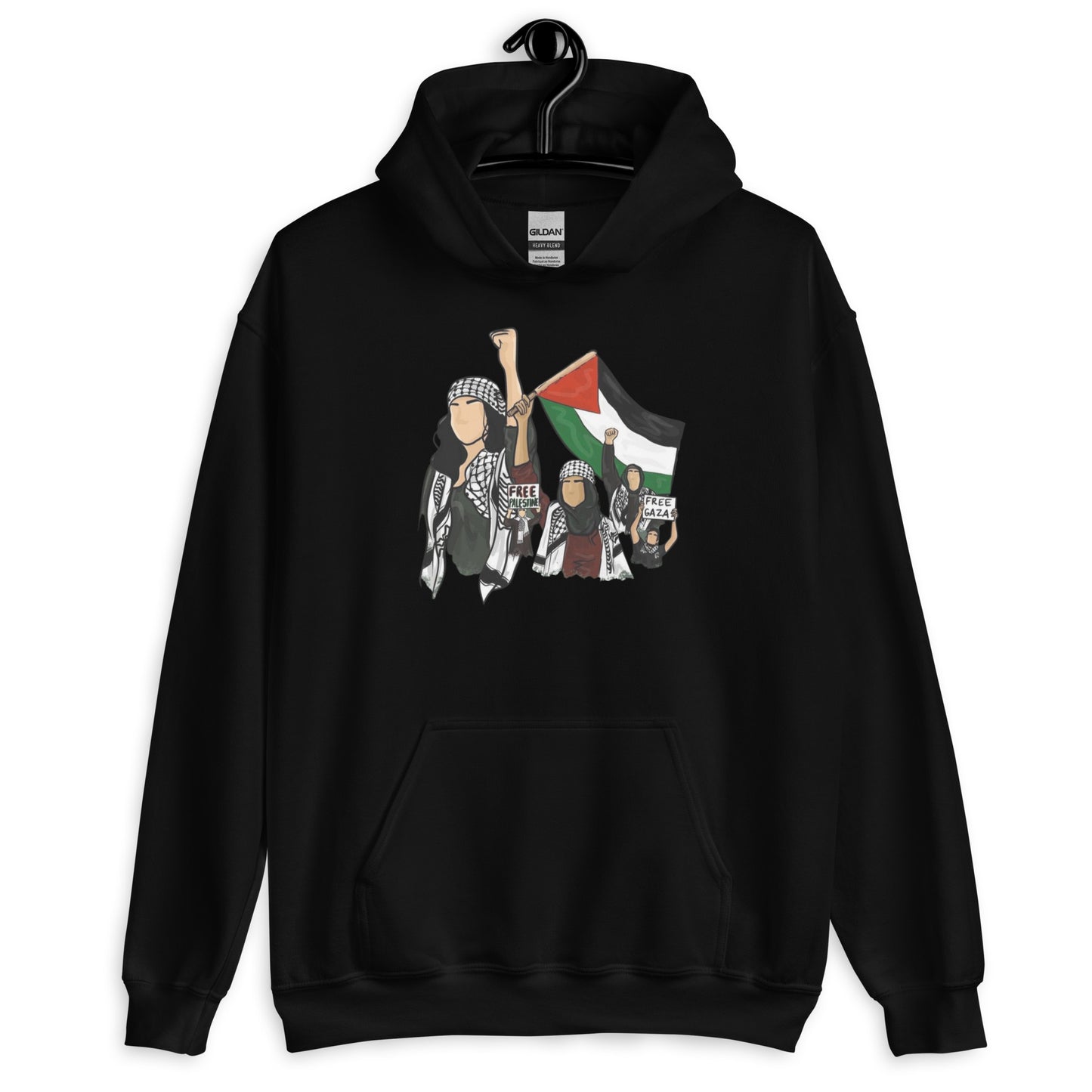 Palestinian girls Unisex Arabic Hoodie