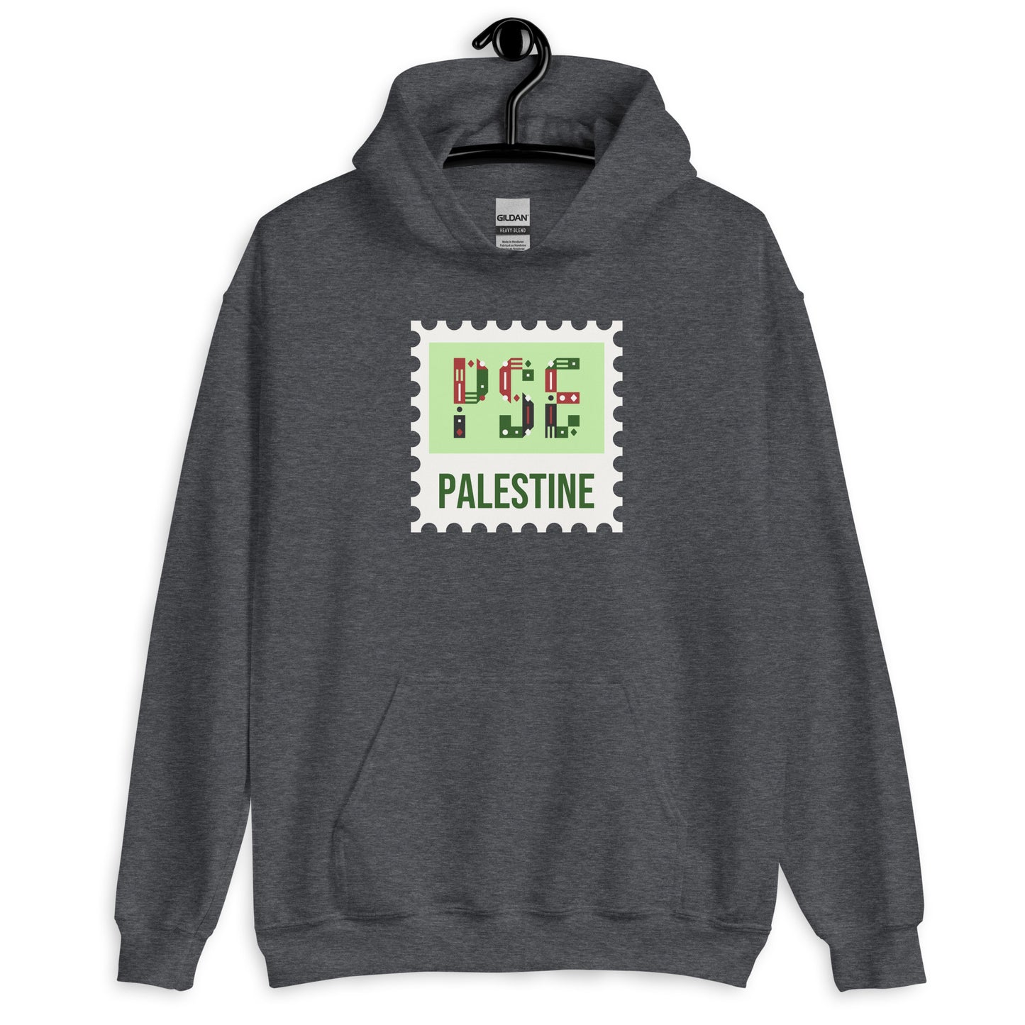 Palestine Stamp Unisex Arabic Hoodie