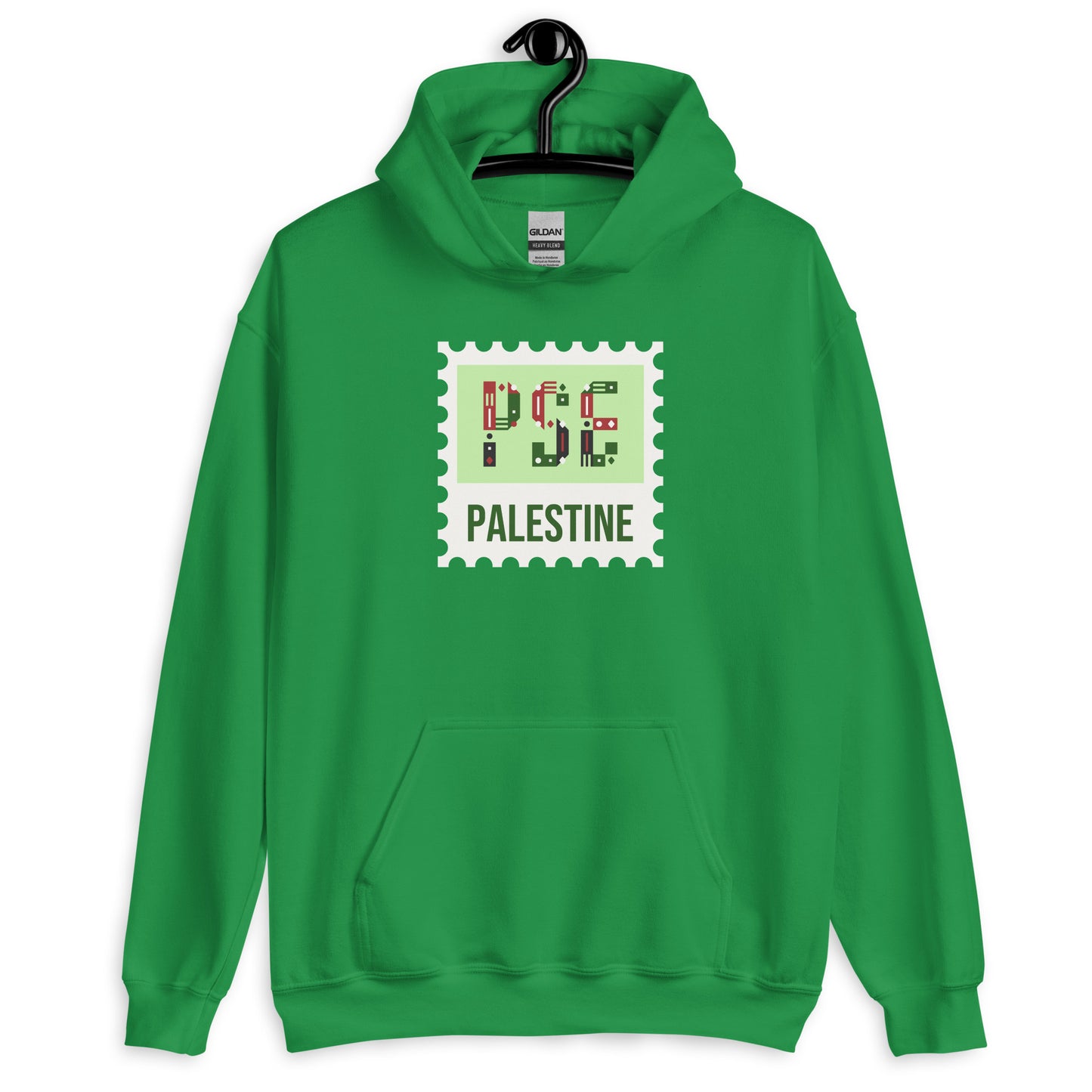 Palestine Stamp Unisex Arabic Hoodie