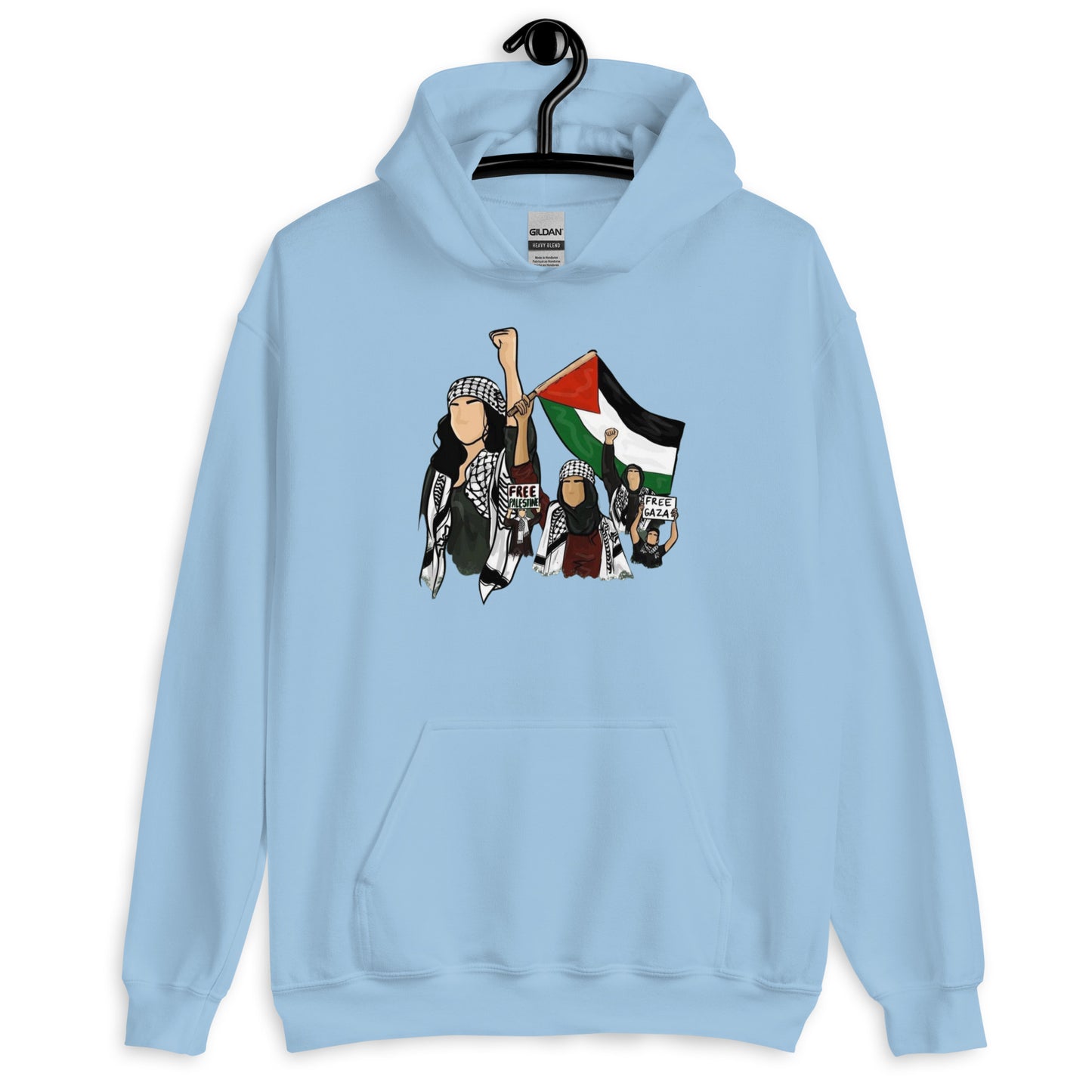 Palestinian girls Unisex Arabic Hoodie