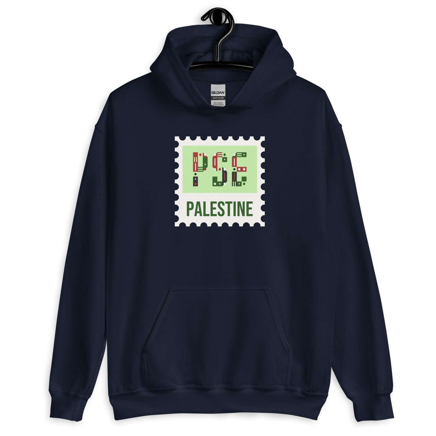 Palestine Stamp Unisex Arabic Hoodie