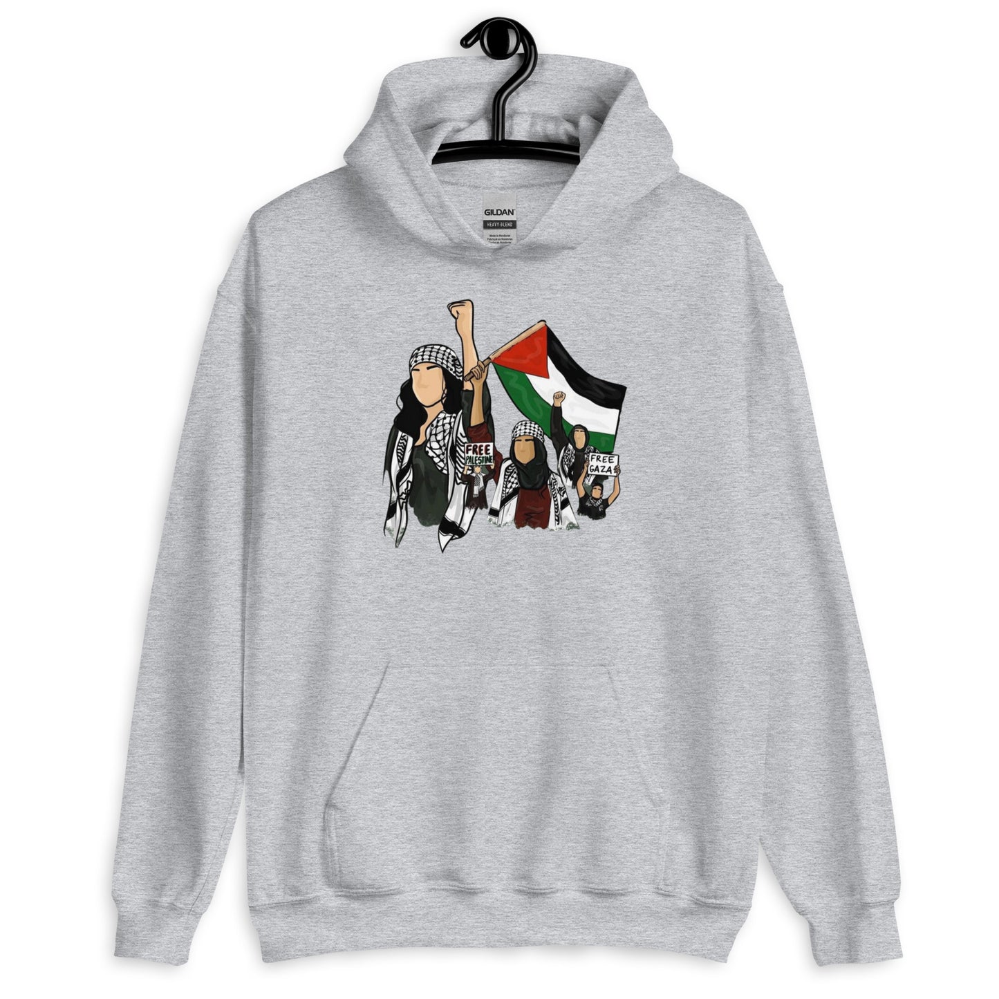 Palestinian girls Unisex Arabic Hoodie