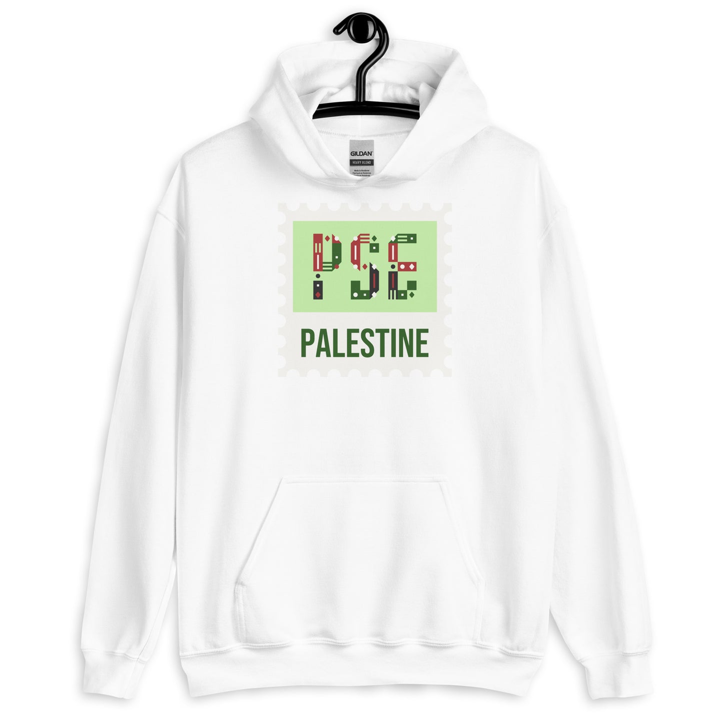 Palestine Stamp Unisex Arabic Hoodie