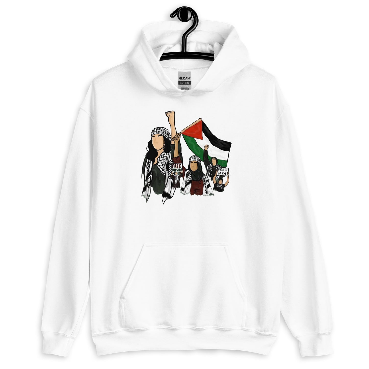 Palestinian girls Unisex Arabic Hoodie