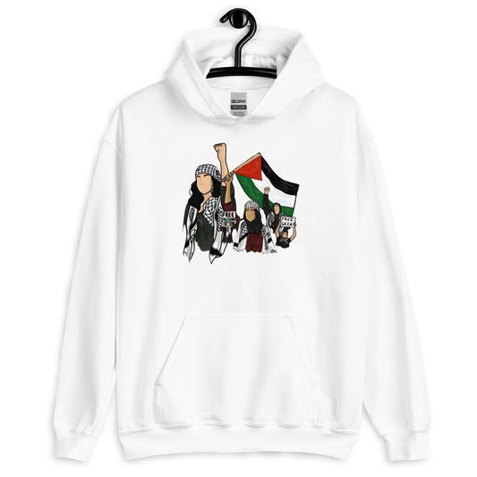 Palestinian girls Unisex Arabic Hoodie