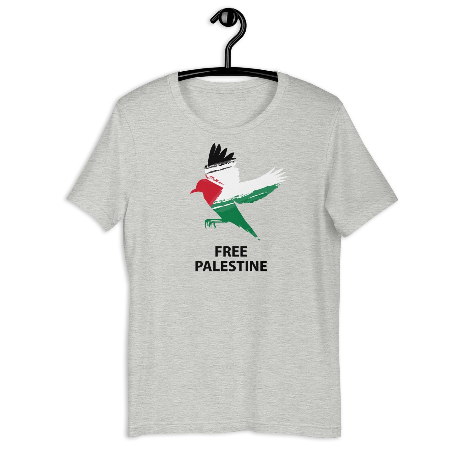 Bird Free Palestine Unisex Arabic t-shirt