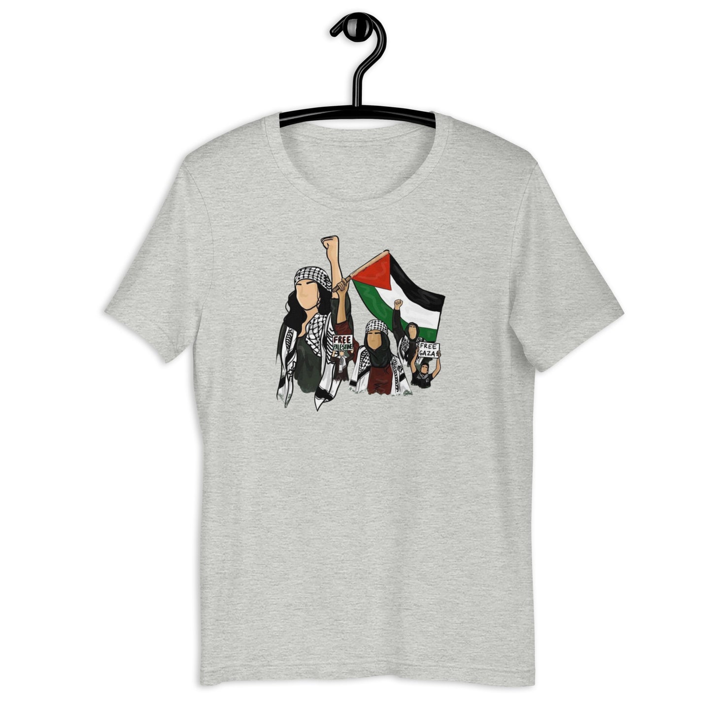 Palestinian girls Unisex Arabic t-shirt