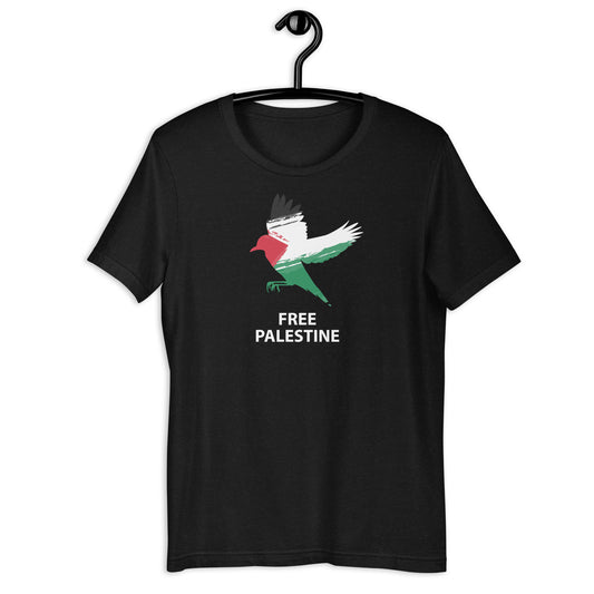 Bird Free Palestine Unisex Arabic t-shirt