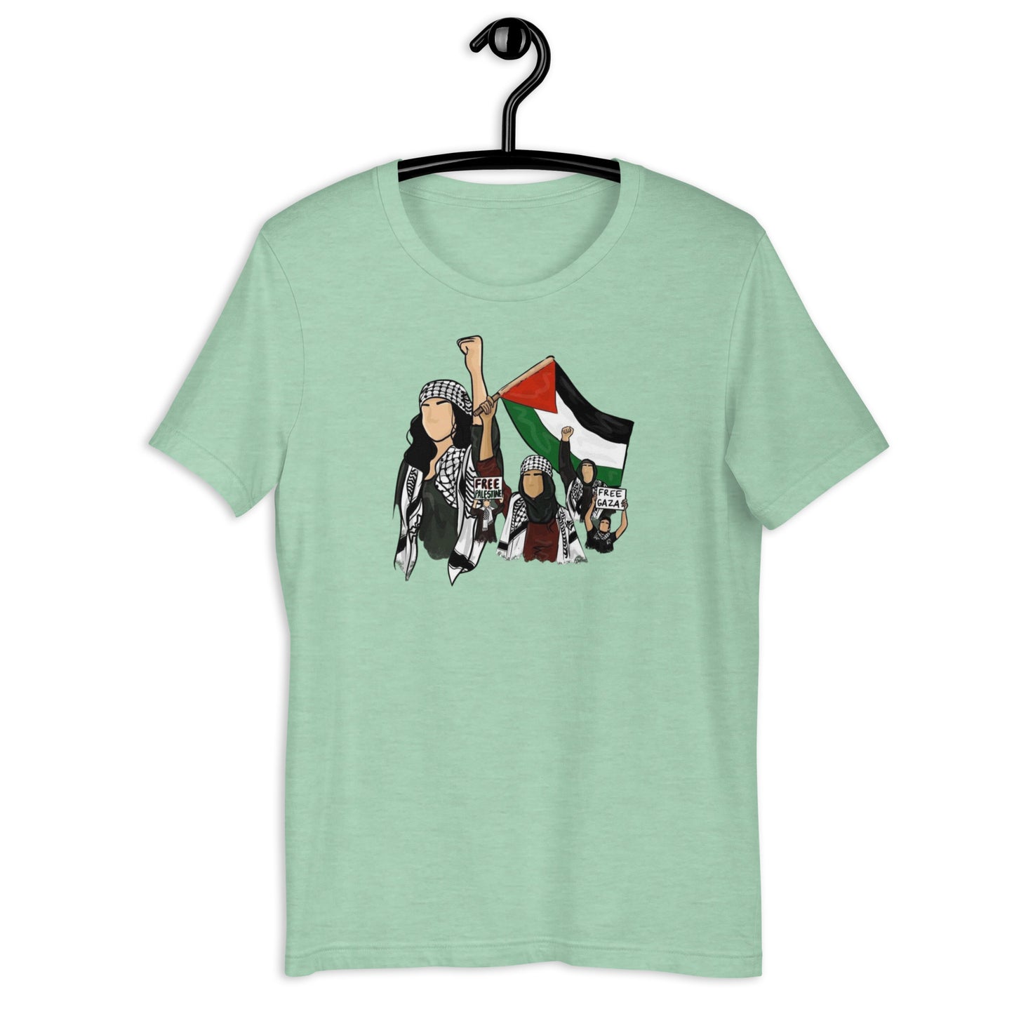 Palestinian girls Unisex Arabic t-shirt