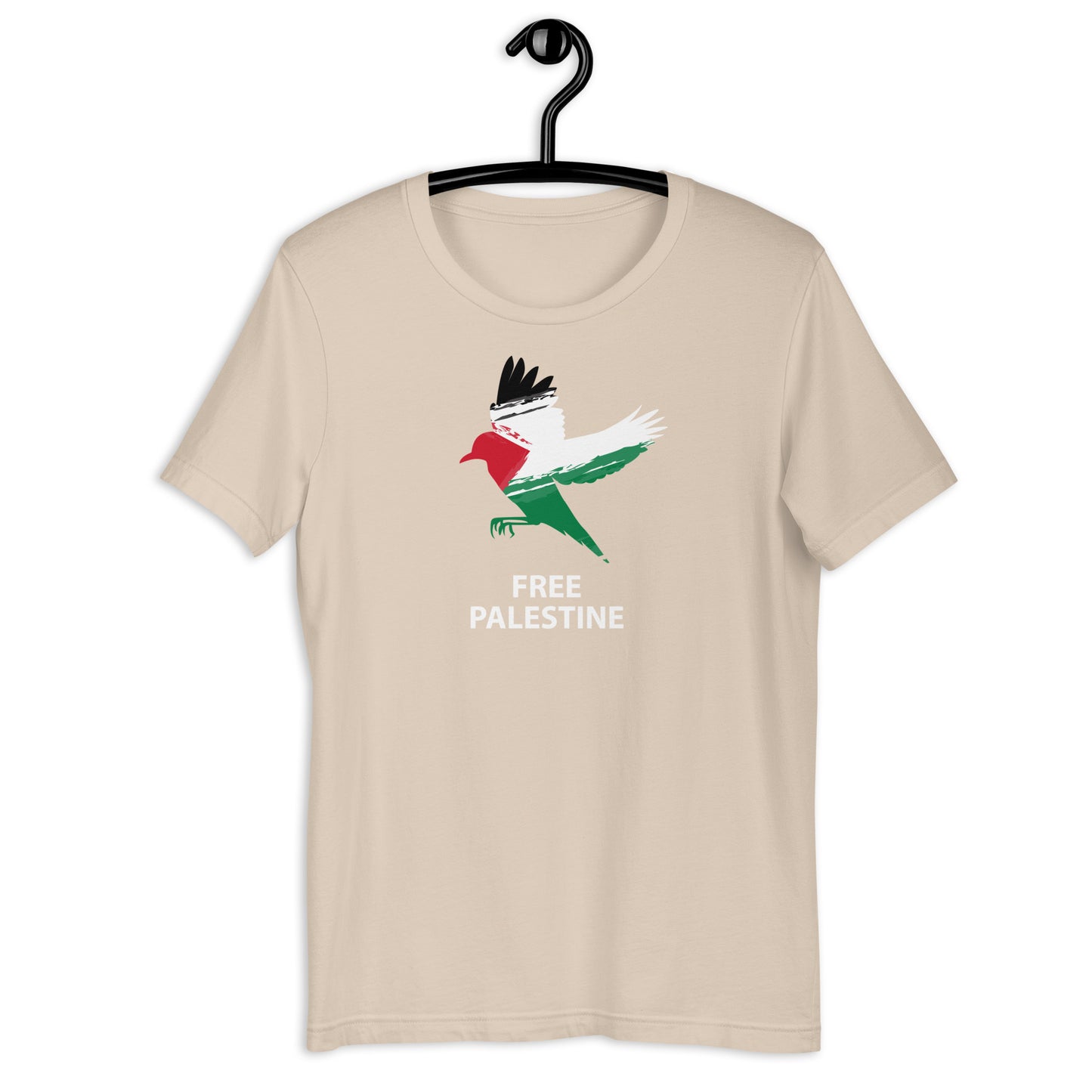 Bird Free Palestine Unisex Arabic t-shirt