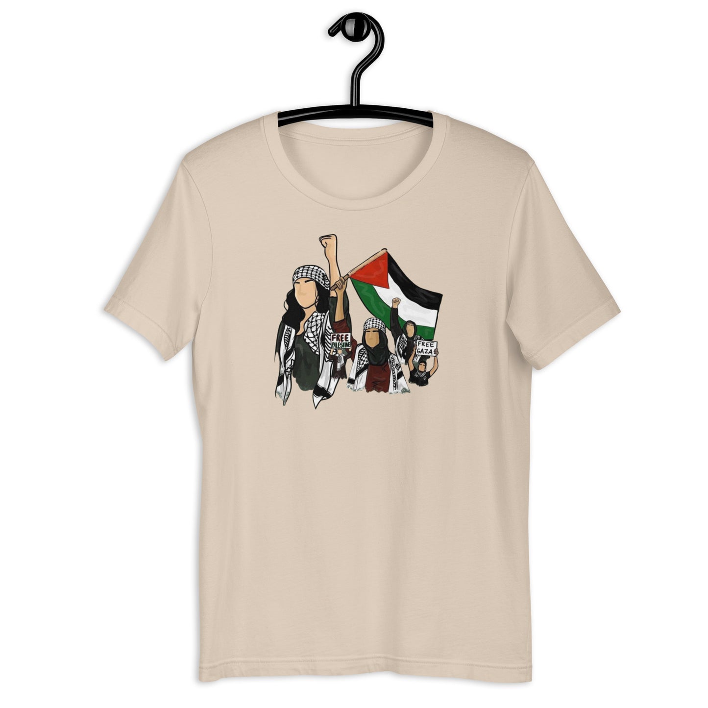 Palestinian girls Unisex Arabic t-shirt