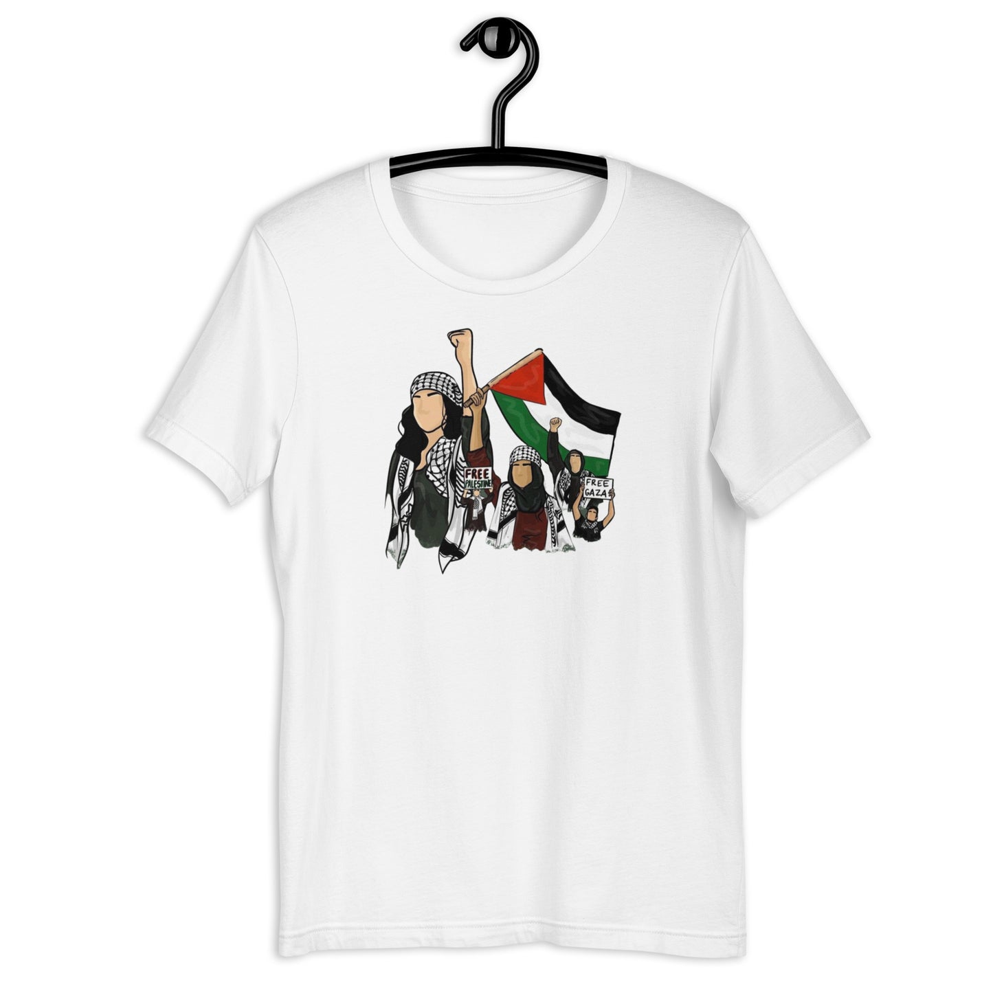 Palestinian girls Unisex Arabic t-shirt