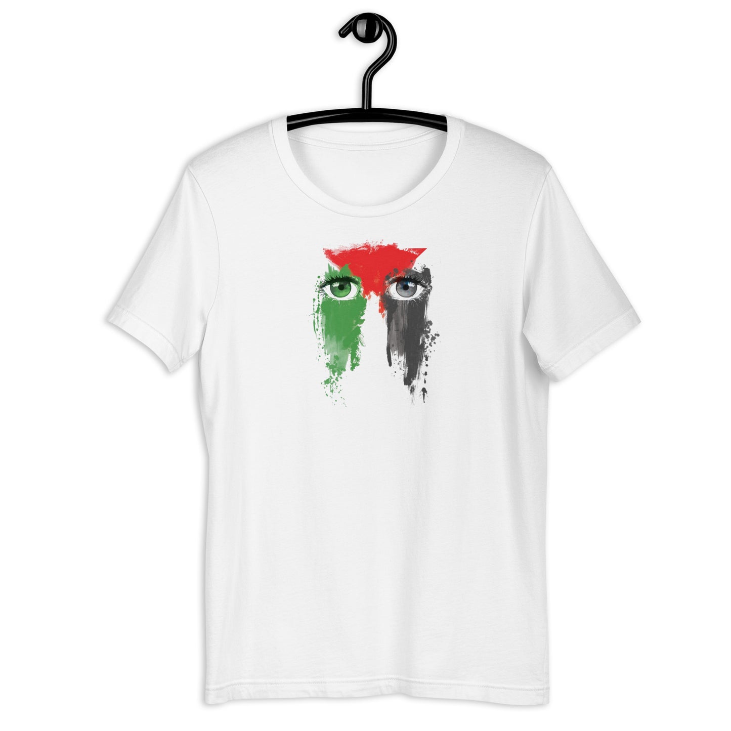 Eyes of Palestine Unisex Arabic t-shirt