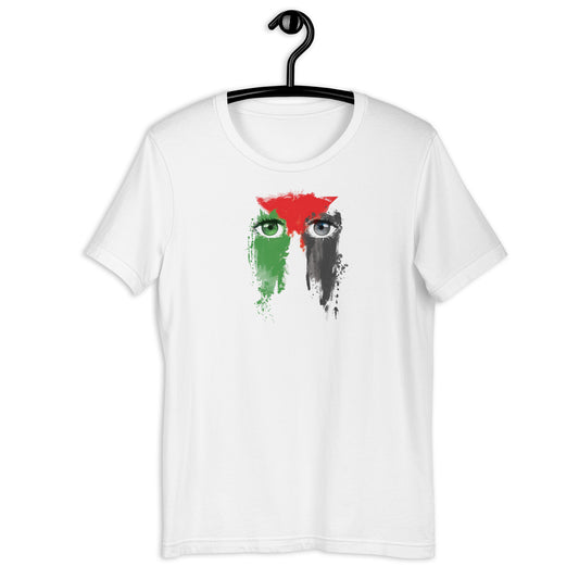 Eyes of Palestine Unisex Arabic t-shirt